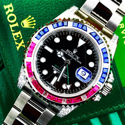 rolex gmt all black bezel|rolex gmt pepsi diamond bezel.